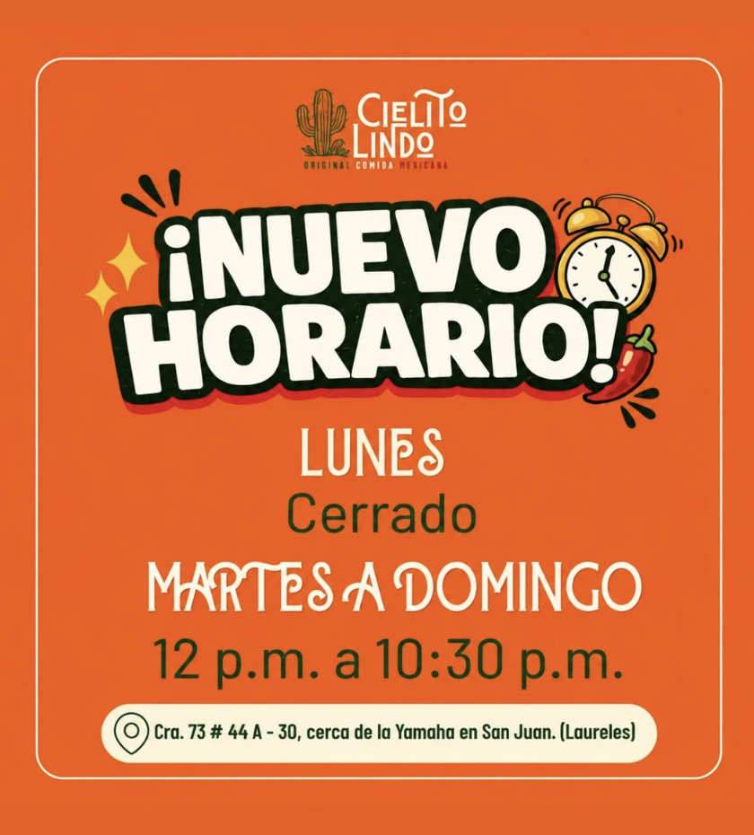 Horario Cielito Lindo